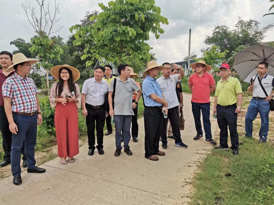 黃圃鎮領導率榮業食品有限公司董事長王顯韜及一眾工商聯企業家到肇慶市懷集縣參觀考察